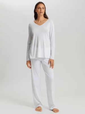 Pyjama Coton & Soie Hanro, blanc