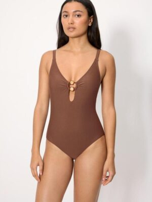 Maillot de bain Y. Mora, brun